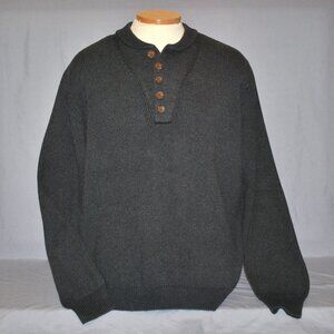 Vintage Guide Series Mens Sweater Size XLT Dark Gray Knit Pullover